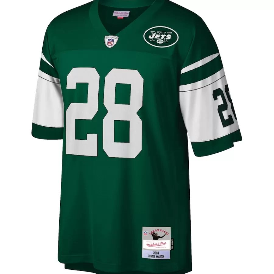 New York Jets Replica | Throwback^Men's Mitchell & Ness Curtis Martin Green Legacy Replica Jersey