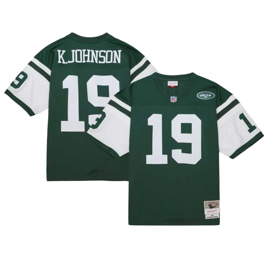 New York Jets Replica | Throwback^Men's Mitchell & Ness Keyshawn Johnson Green Legacy Replica Jersey