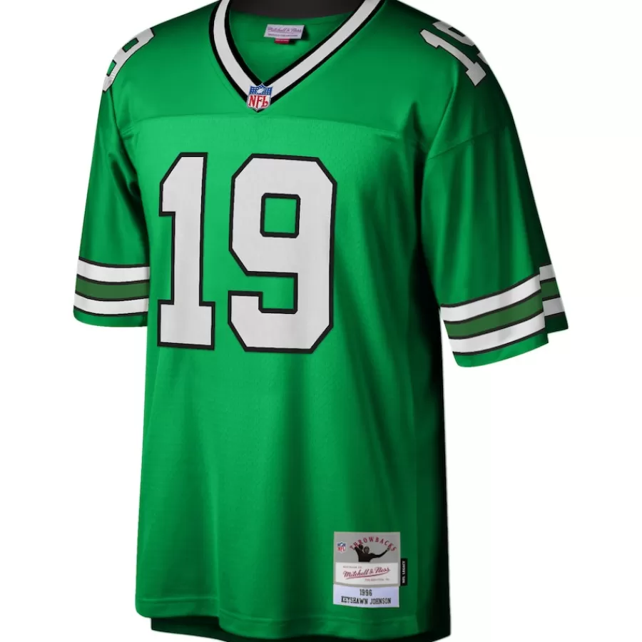 New York Jets Replica | Throwback^Men's Mitchell & Ness Keyshawn Johnson Kelly Green Legacy Replica Jersey