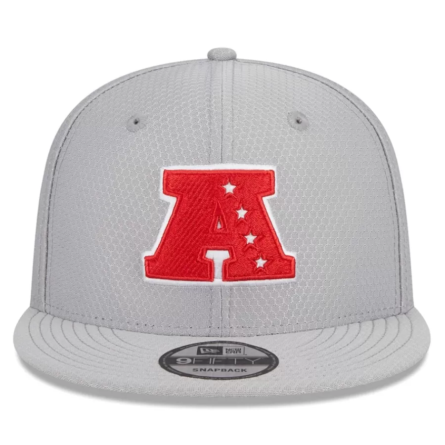 New York Jets Snapback^Men's New Era Gray 2024 Pro Bowl 9FIFTY Adjustable Snapback Hat