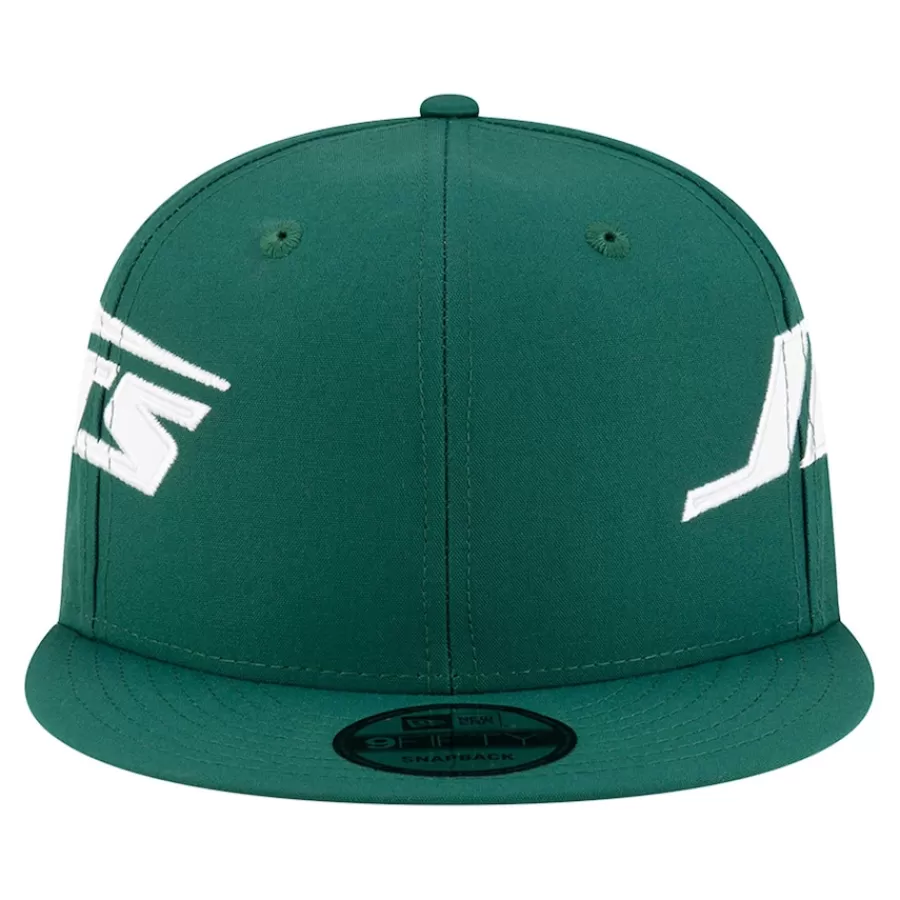 New York Jets Snapback^Men's New Era Green Helmet 9FIFTY Snapback Hat