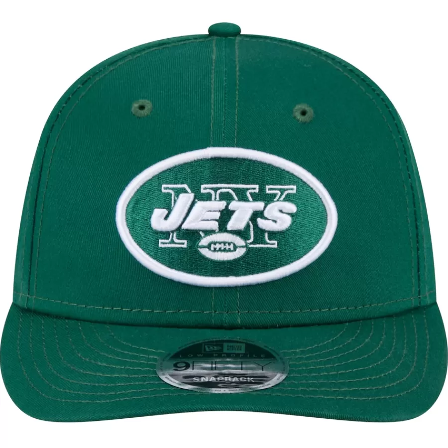 New York Jets Snapback^Men's New Era Green Main Low Profile 9FIFTY Snapback Hat