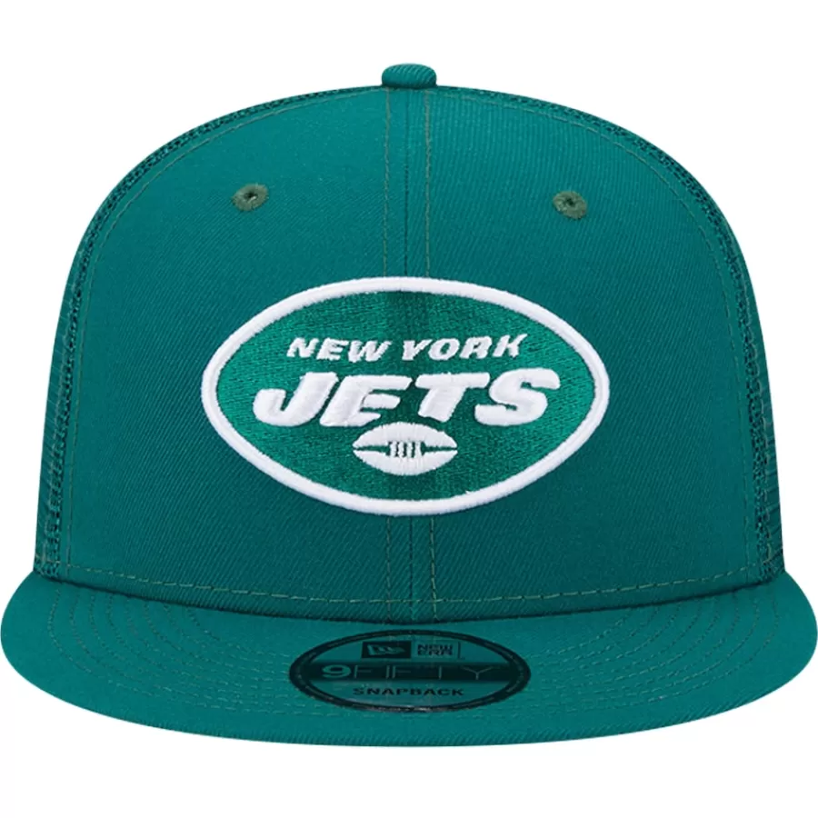 New York Jets Snapback^Men's New Era Green Main Trucker 9FIFTY Snapback Hat
