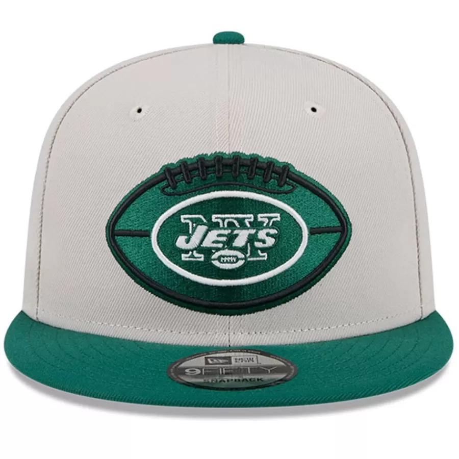 New York Jets Snapback^Men's New Era Stone/Green 2024 Sideline Historic 9FIFTY Snapback Hat