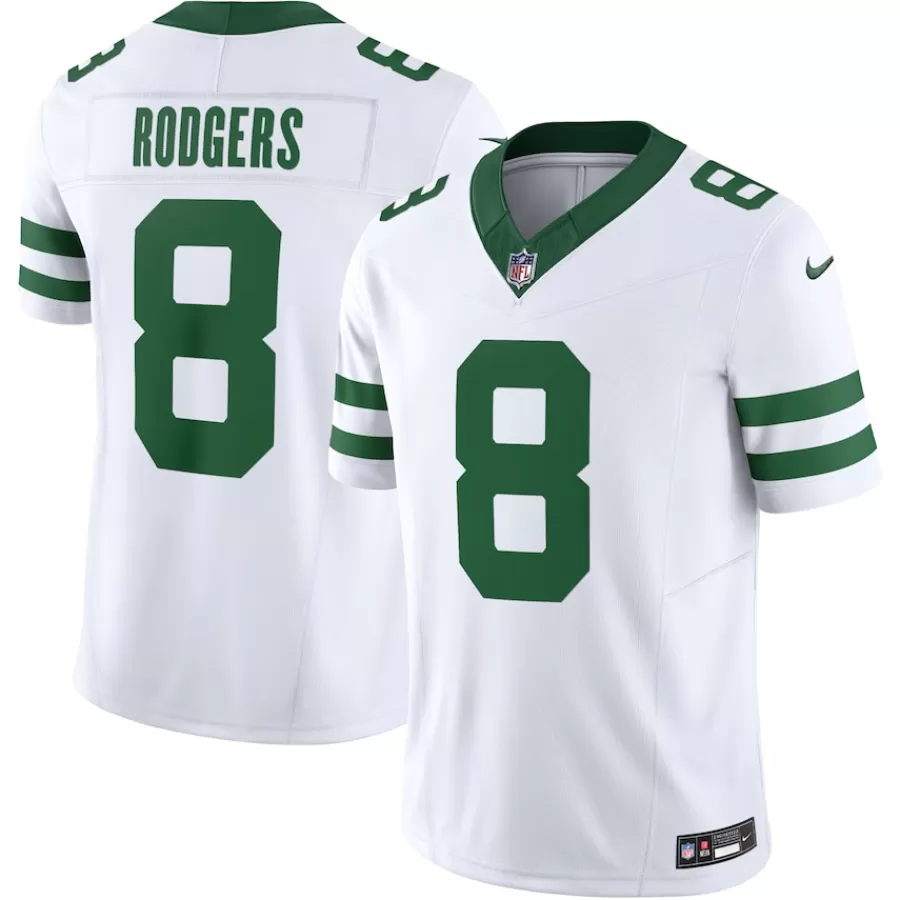 New York Jets Jerseys | Men^Men's Nike Aaron Rodgers Legacy White Vapor F.U.S.E. Limited Jersey