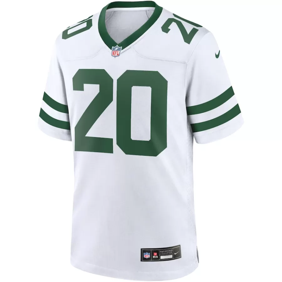 New York Jets Jerseys | Men^Men's Nike Breece Hall Legacy White Game Jersey