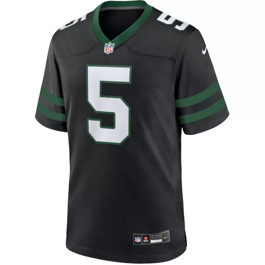 New York Jets Jerseys | Men^Men's Nike Garrett Wilson Legacy Black Alternate Game Jersey