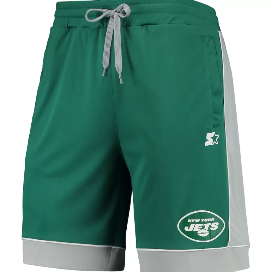 New York Jets Shorts & Pants^Men's Starter Green/Gray Fan Favorite Fashion Shorts