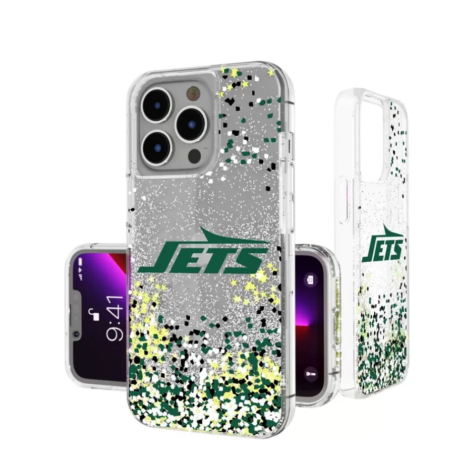 New York Jets Phone Cases | Electronics^ IPhone Glitter Case With Confetti Design