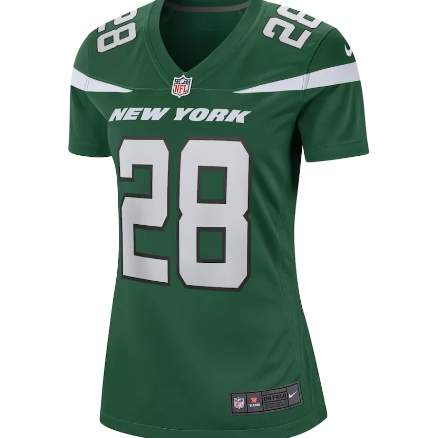 New York Jets Replica | Throwback^Women's Nike Curtis Martin Gotham Green Game Retired Player Jersey